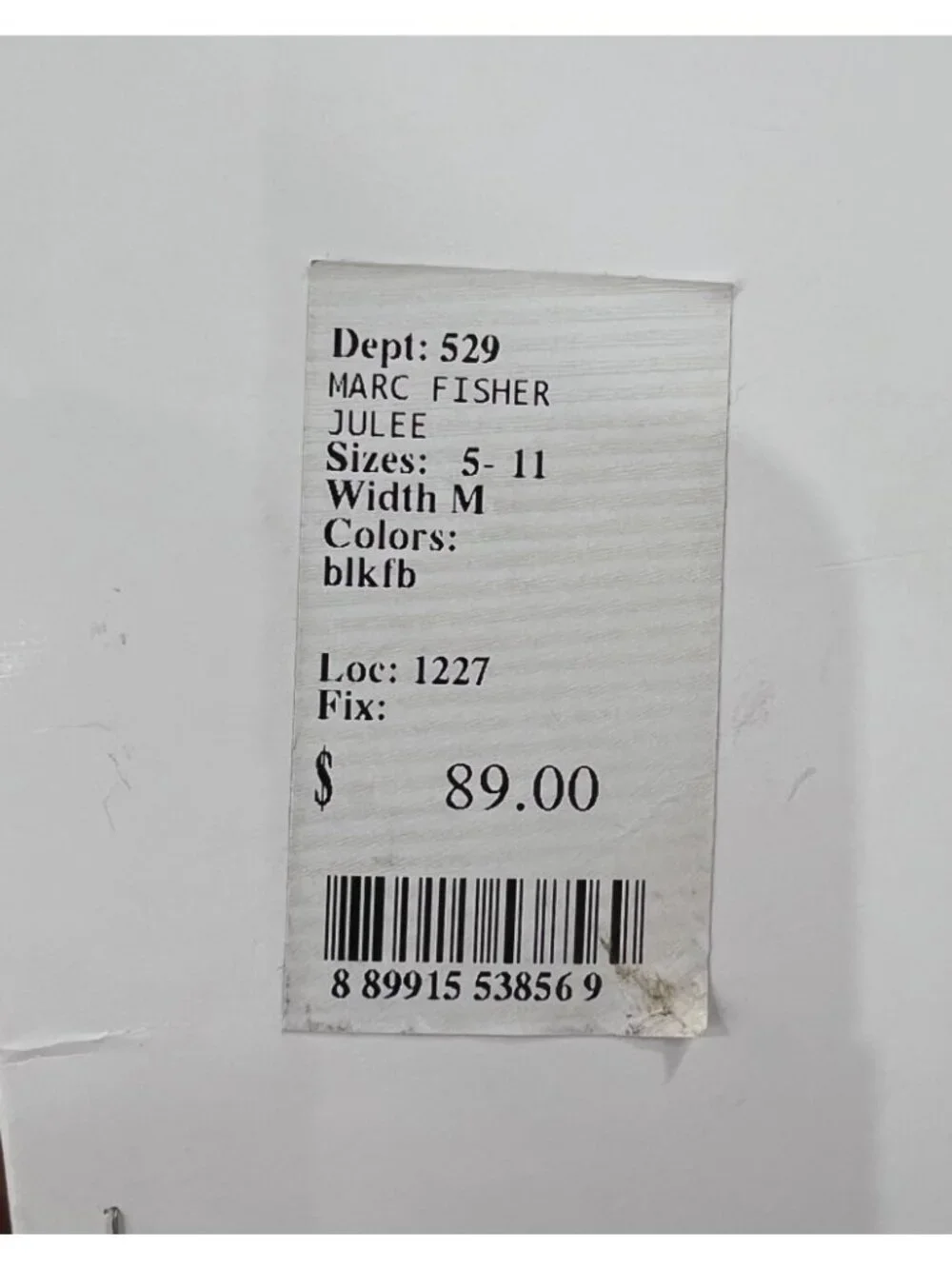 Marc Fisher Julee Women’s Sz. 7.5 Black Strappy Sandals Gold Accents - Picture 8 of 8